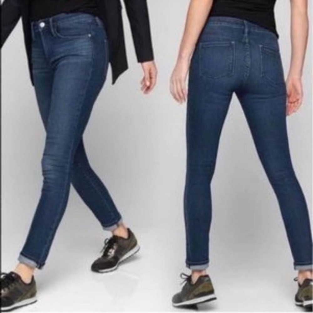 Athleta Women's Skinny Jeans - Dark Blue